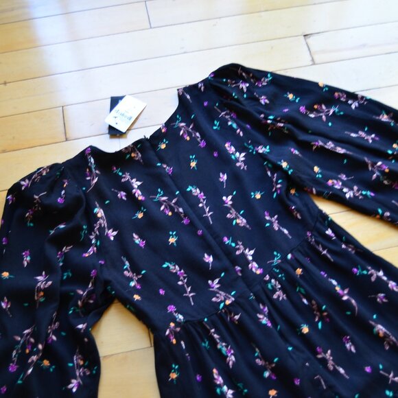 AFRM Channa Ruched Neck Floral Printed Mini Dress Size S/P NWT - Picture 11 of 13